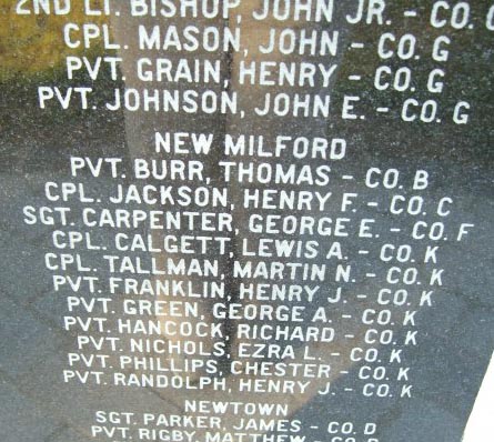 29th monument New Milford
