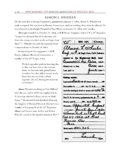 New Milford Connecticut's African Americans in the Civil War